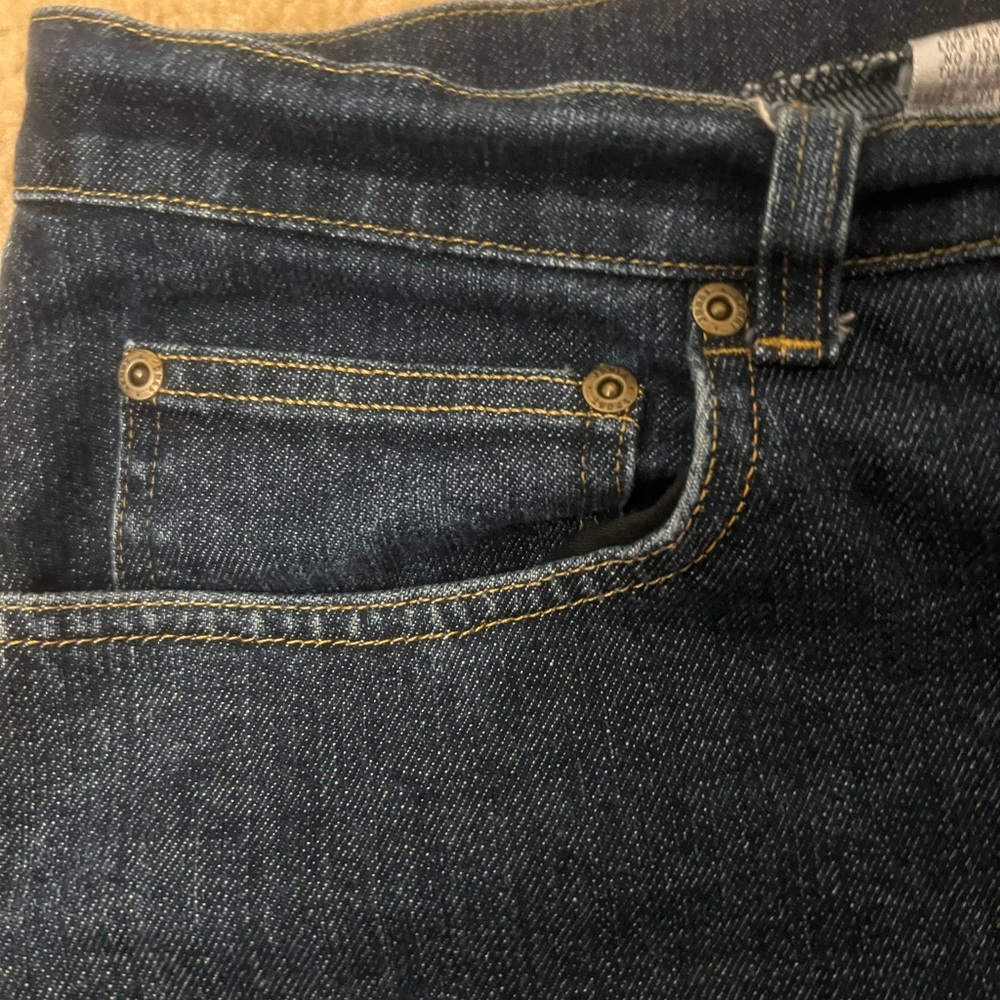 Jean Capri Jones Sport Size 16 Denim Cropped Jean Capri Pants Medium Dark - Picture 4 of 5